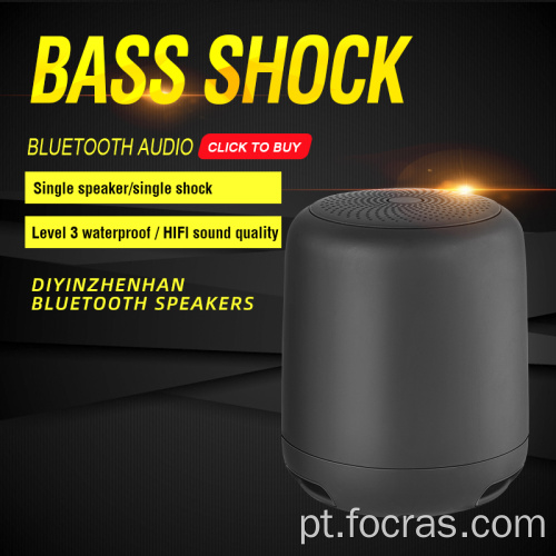 Alto-falante de som verdadeiro sem fio mais alto portátil Bluetooth